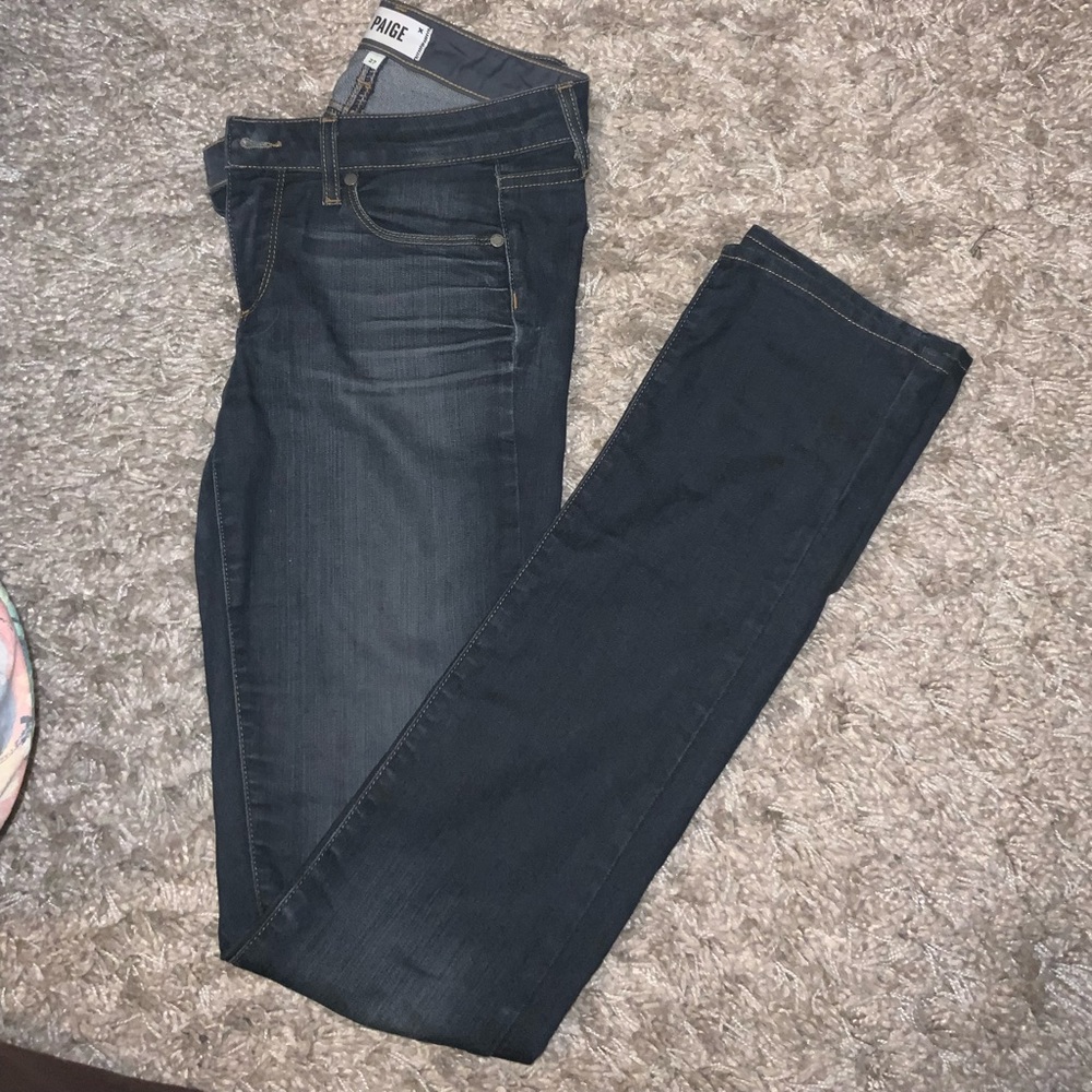 Paige Skyline straight cut blue jeans size 27